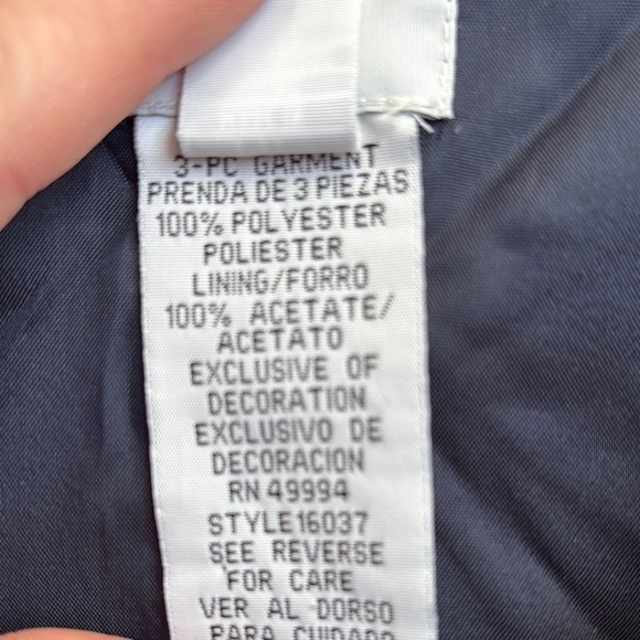 R&M Richards Dark Navy Embellished Evening Top - Picture 4 of 12